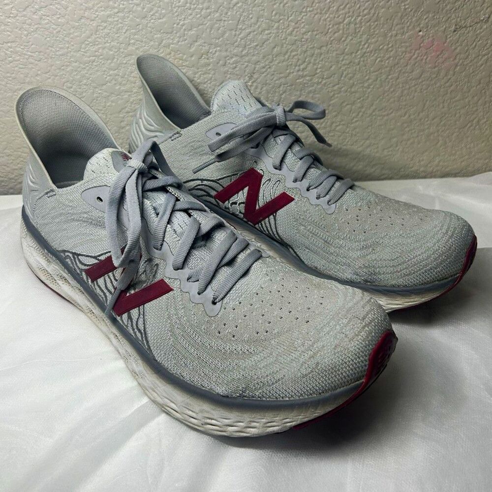 New Balance Fresh Foam 1080v10 Sneakers Gray/Crimson Size M10